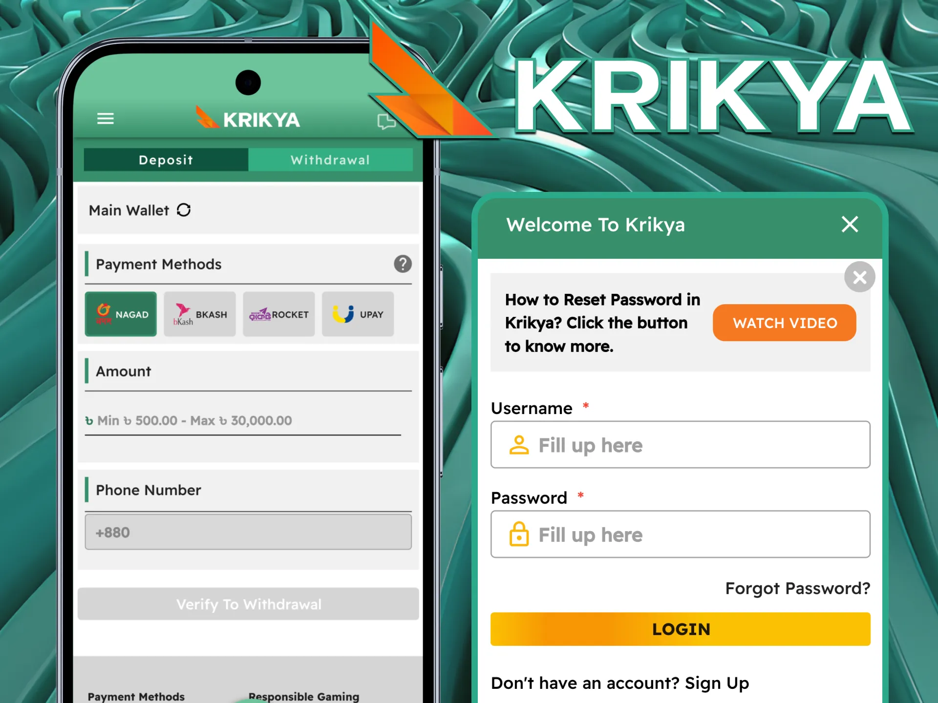 Learn the secure process of how to withdraw winnings directly from the Krikya app to your preferred bank account or digital wallet.